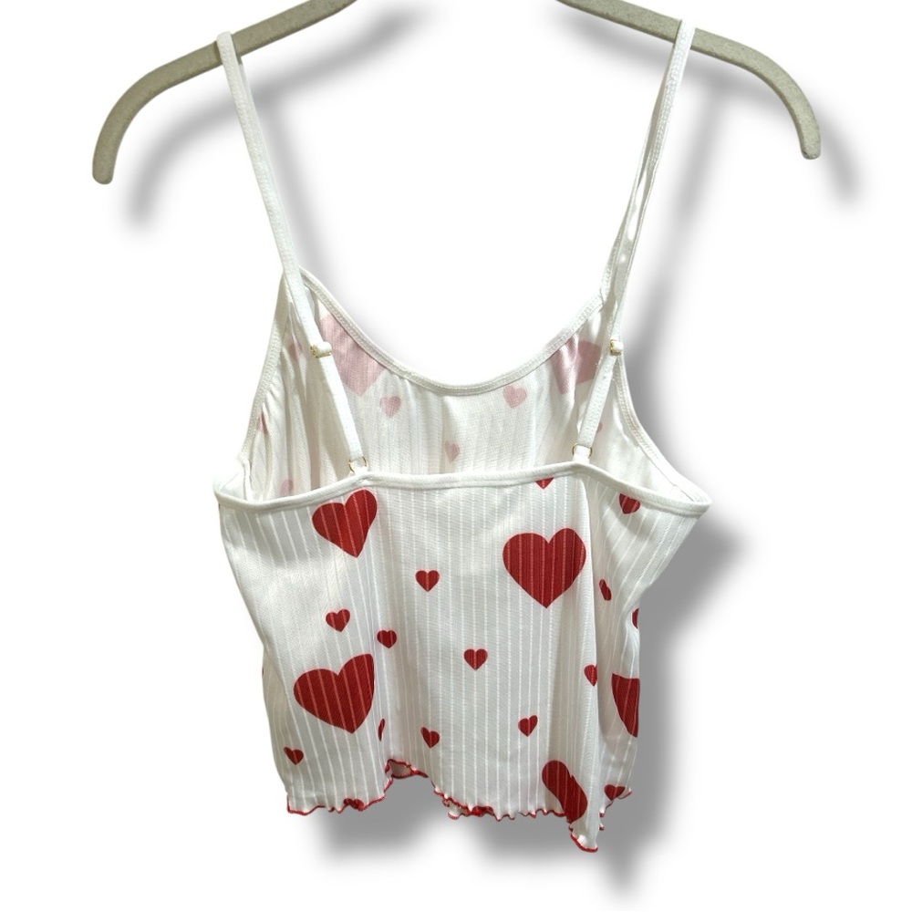 Women’s Sweetheart Crop  Casual Pajama Short Set Size Small - Picture 11 of 16